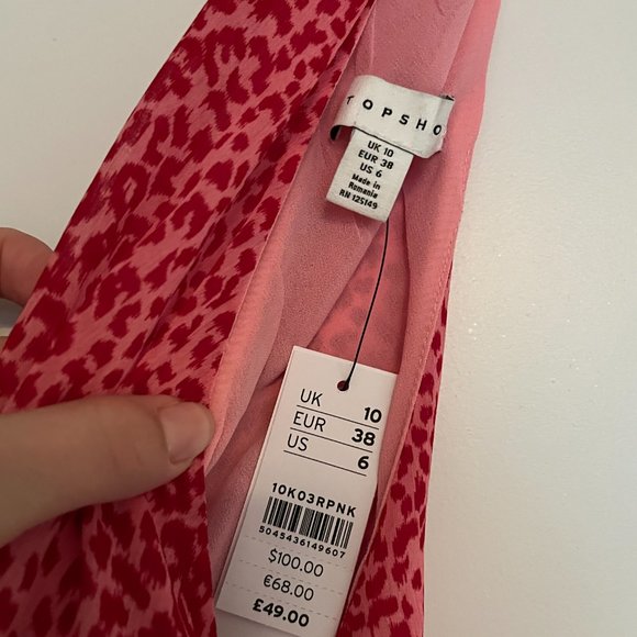 Pink Cheetah Topshop Dress - Picture 5 of 5
